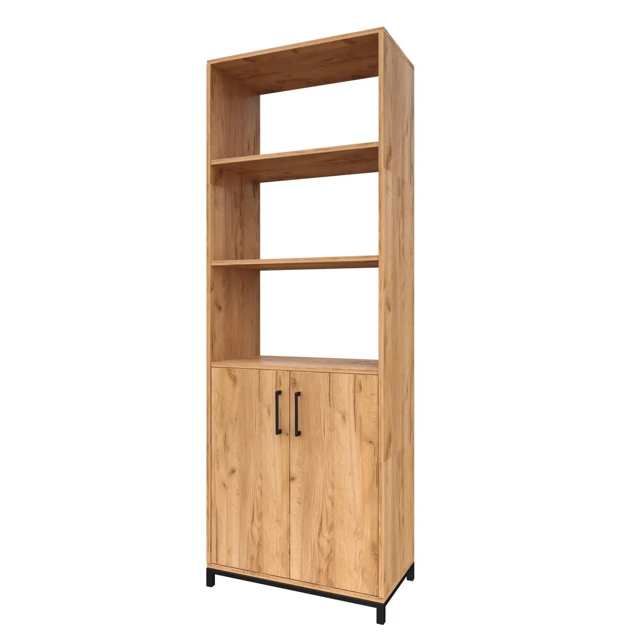 Шафа для документів напівзакрита ВЕСТ ВУД КОМПАНІ 2012 G-200-2b, 2-дверна, з полицями, ЛДСП, дуб крафт золотий